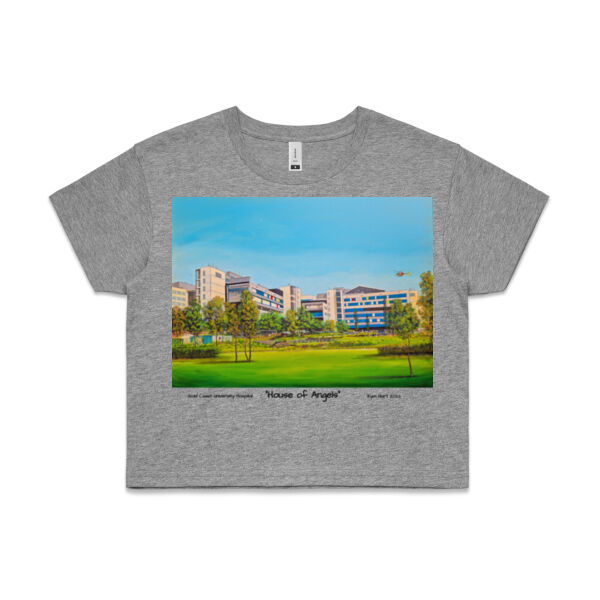 "House of Angels" Womens Crop Tee Thumbnail